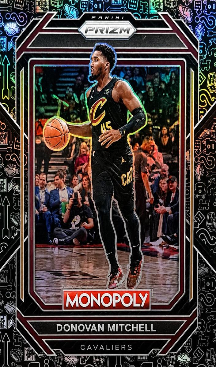 2022 Panini Prizm Monopoly Basketball Black Donovan Mitchell #18 PSA 9