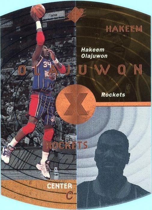 1997 SPx Basketball Bronze Hakeem Olajuwon #18 PSA 9