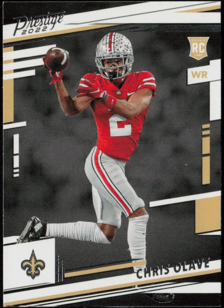 2022 Panini Prestige Football Chris Olave #310 PSA 9