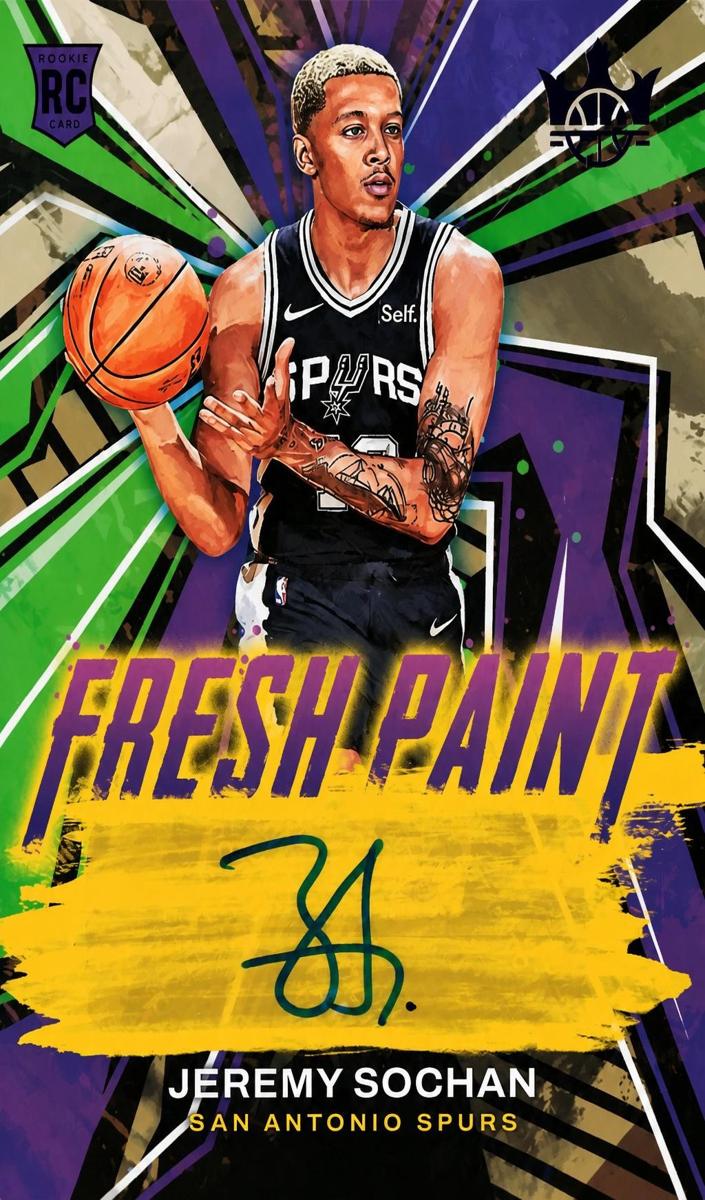2022 Panini Court Kings Basketball Violet Jeremy Sochan #FP-JSS