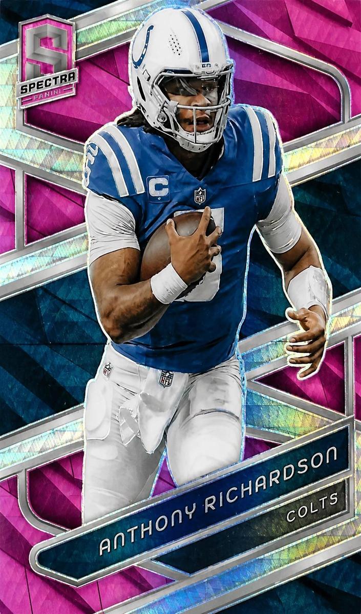 2024 Panini Spectra Football Neon Pink Die Cut Anthony Richardson #47