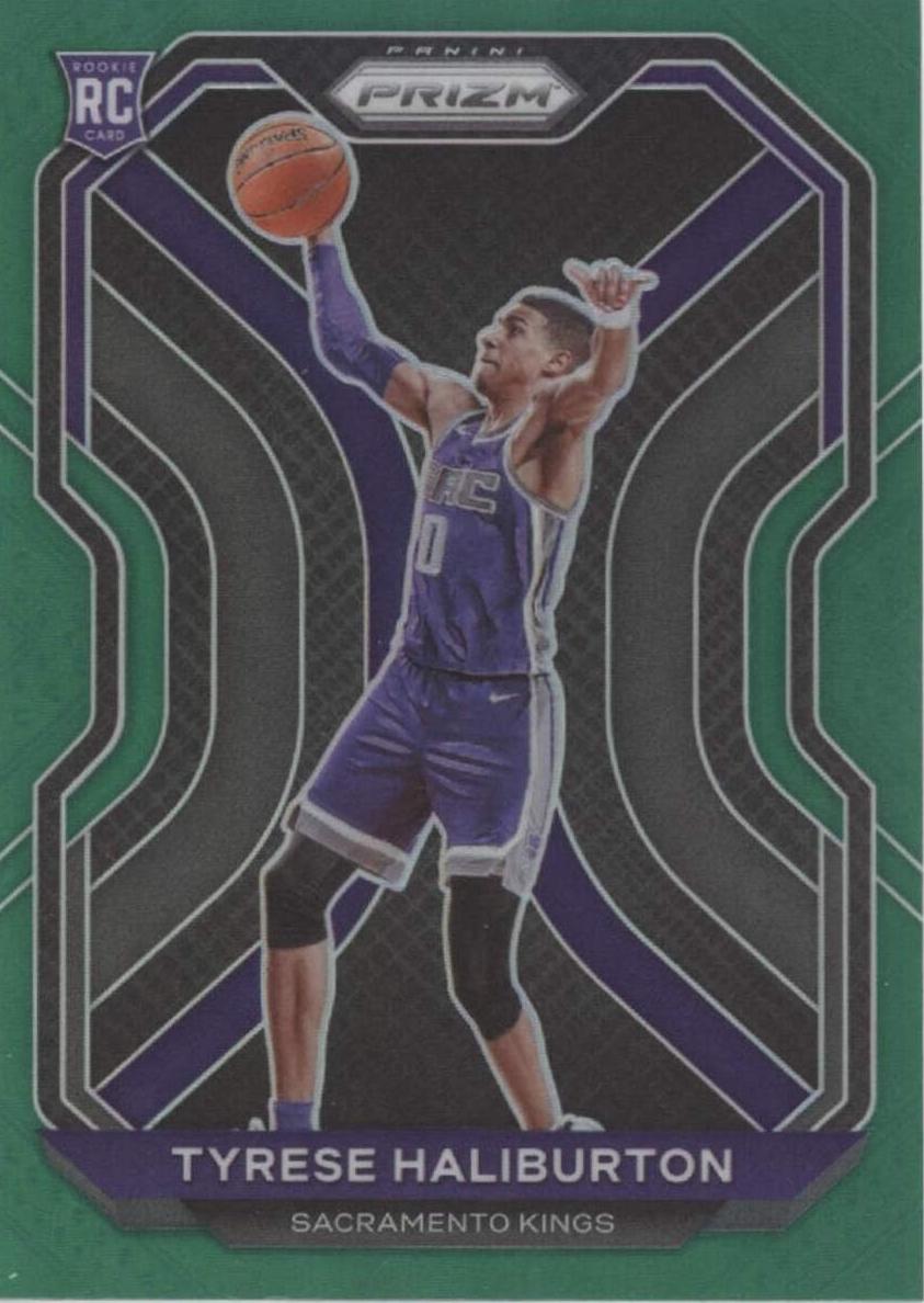 2020 Panini Prizm Basketball Prizms Green Tyrese Haliburton #262