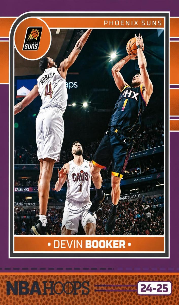 2024 Panini Hoops Basketball Premium Purple Devin Booker #1