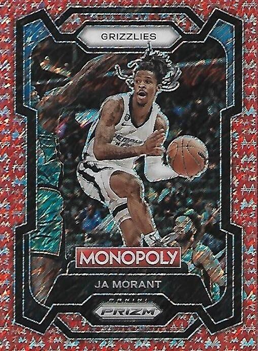 2023 Panini Prizm Monopoly Basketball Red Millionaire Shimmer Ja Morant #44 PSA 10