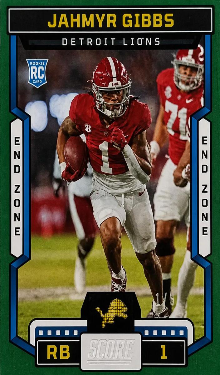 2023 Panini Score Football End Zone Jahmyr Gibbs #316