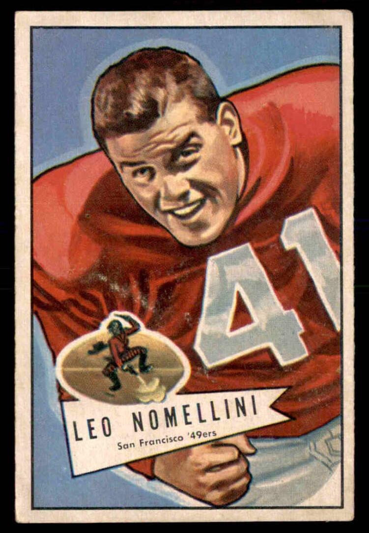 1952 Bowman Large Football Leo Nomellini #125 PSA 7