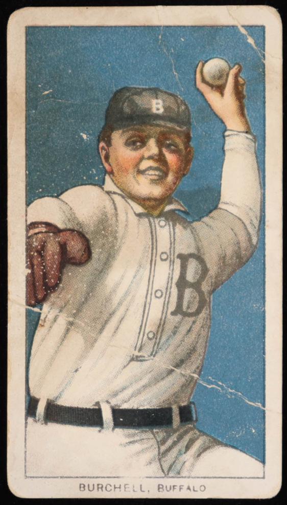 1909-11 T206 Baseball Fred Burchell #NNO PSA 2