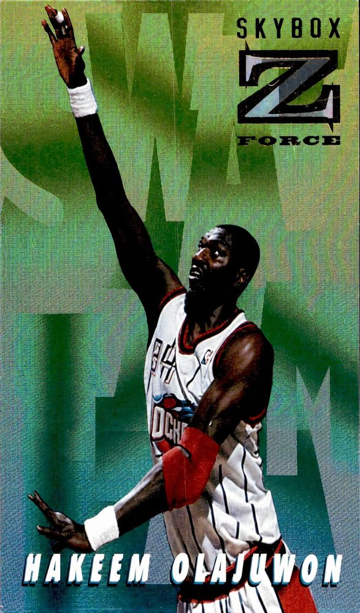 1996 Skybox Z-Force Basketball Hakeem Olajuwon #5