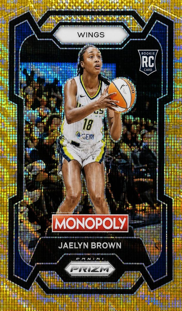 2024 Panini Prizm Monopoly WNBA Basketball Gold Wave Millionaire Jaelyn Brown #15