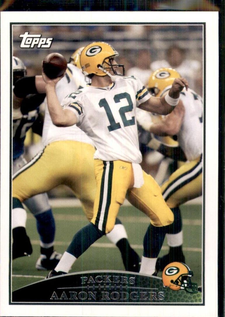 2009 Topps Football Aaron Rodgers #141 PSA 8