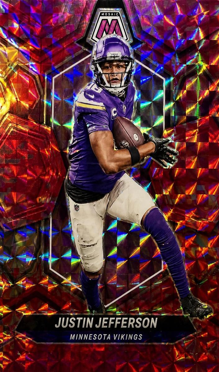 2024 Panini Mosaic Football Purple Justin Jefferson #143