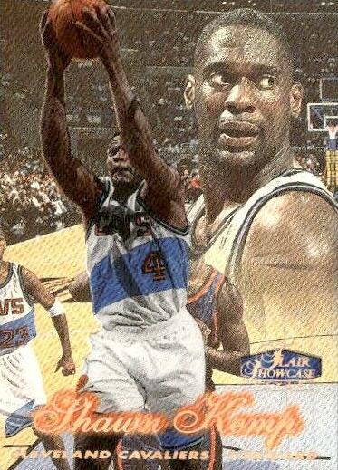 1997 Flair Showcase Basketball Row 2 Shawn Kemp #6