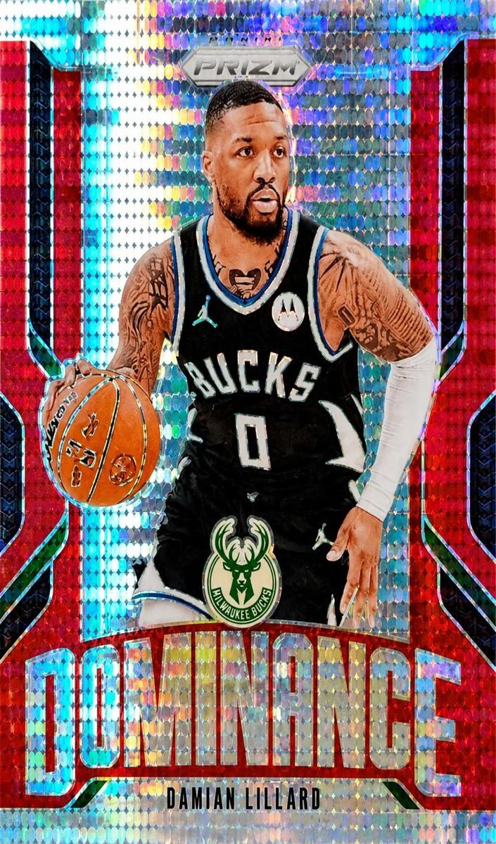 2024 Panini Prizm Basketball Red Pulsar Damian Lillard #1