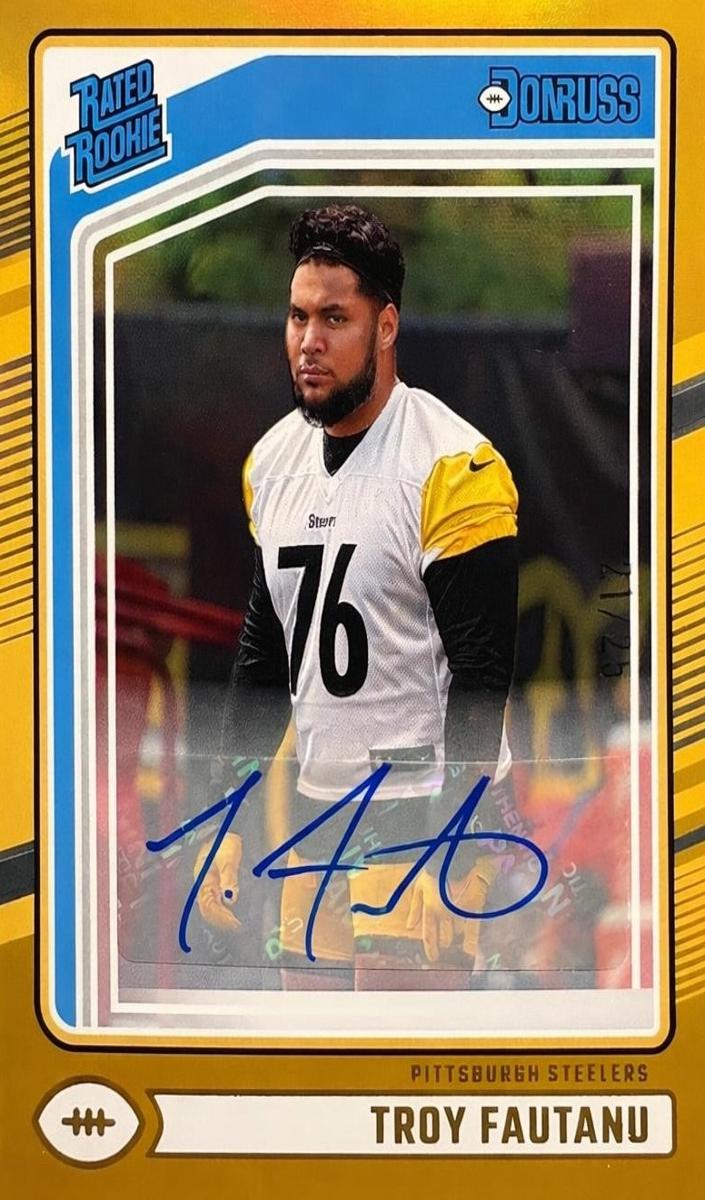 2024 Panini Donruss Football Gold Troy Fautanu #360