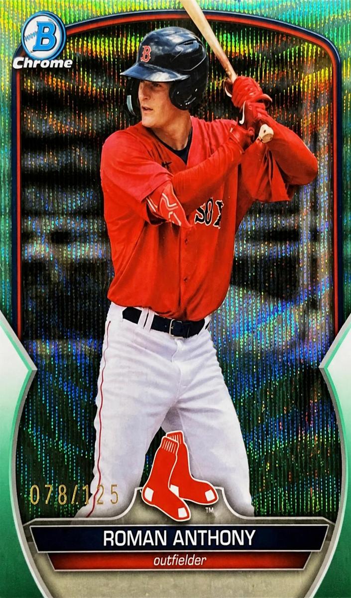 2023 Bowman Draft Chrome Baseball Aqua Wave Roman Anthony #BDC-112 PSA 10