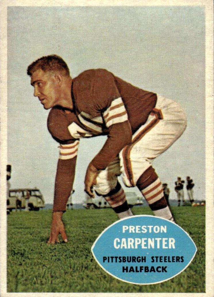 1960 Topps Football Preston Carpenter #96 PSA 8