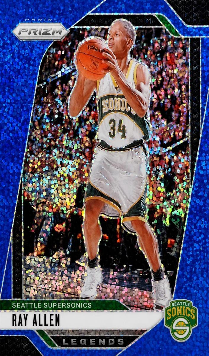2024 Panini Prizm Basketball Blue Sparkle Ray Allen #300 PSA 10