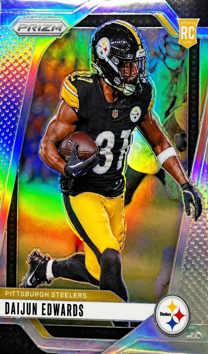 2024 Panini Prizm Football Silver Daijun Edwards #323 PSA 10