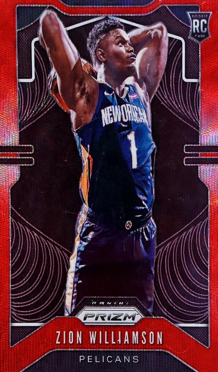 2019 Panini Prizm Basketball Prizm Ruby Wave Zion Williamson #248 PSA 10