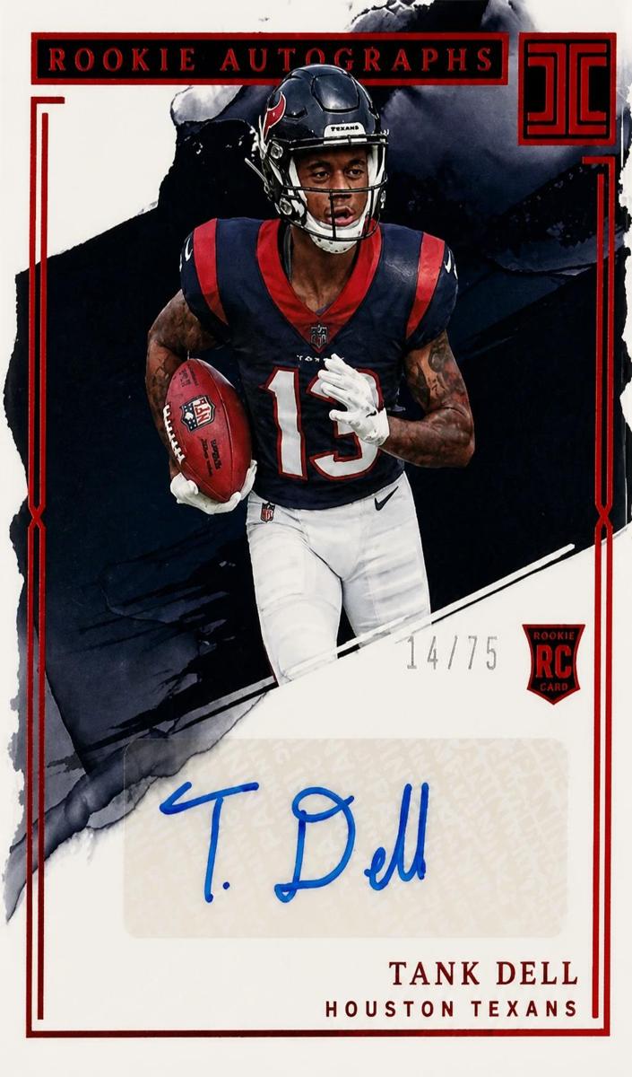 2023 Panini Impeccable Football Red Tank Dell #RA-TD
