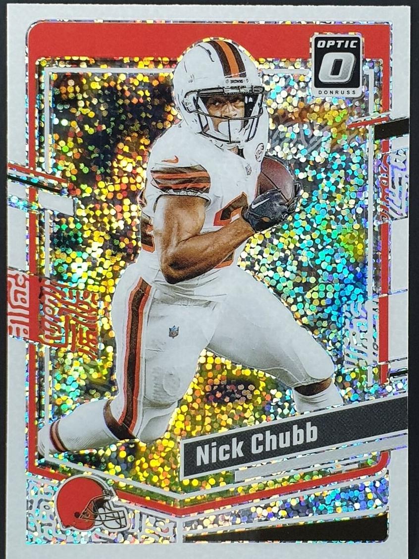 2023 Donruss Optic Football White Sparkle Nick Chubb #200