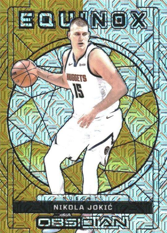 2023 Panini Obsidian Basketball Electric Etch Gold Flood Nikola Jokic #16
