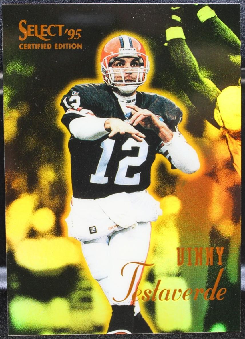 1995 Select Certified Football Mirror Gold Vinny Testaverde #42 PSA 6.5