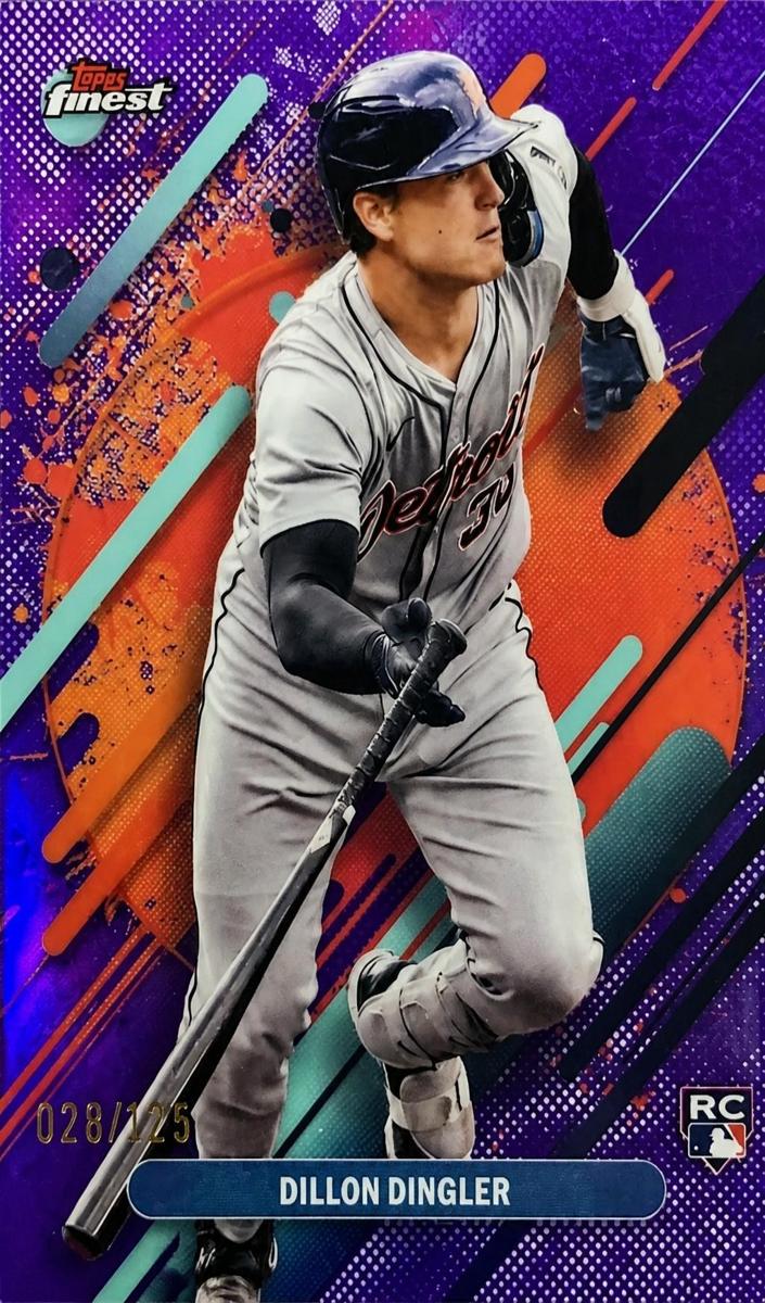2025 Topps Finest Baseball Purple Refractor Dillon Dingler #294