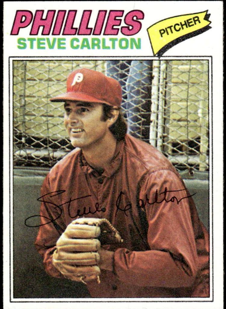 1977 Topps Baseball Steve Carlton #110