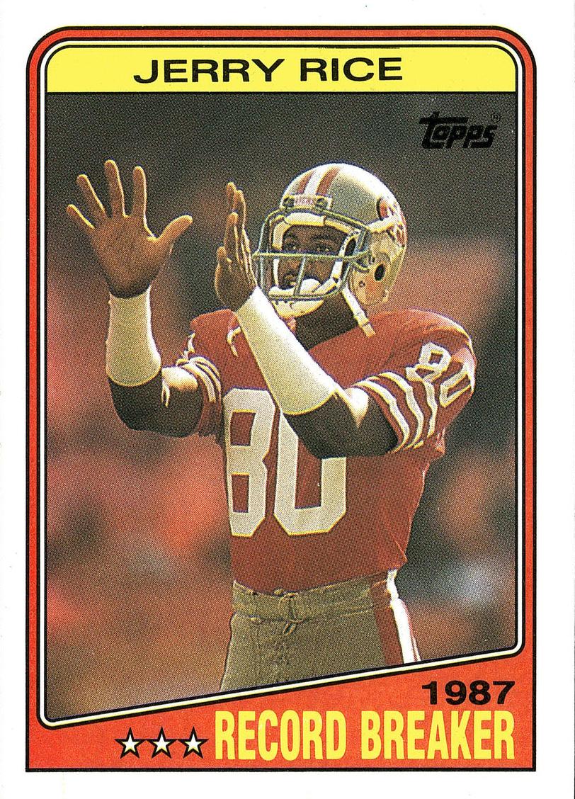 1988 Topps Football Jerry Rice #6