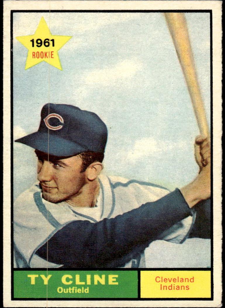 1961 Topps Baseball Ty Cline #421