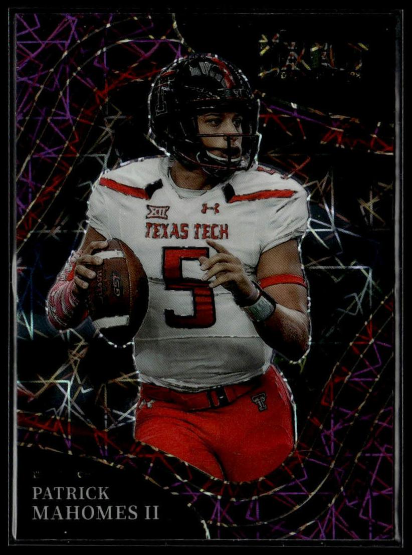 2022 Panini Select Draft Picks Football Red Lazer Patrick Mahomes II #124 PSA 10