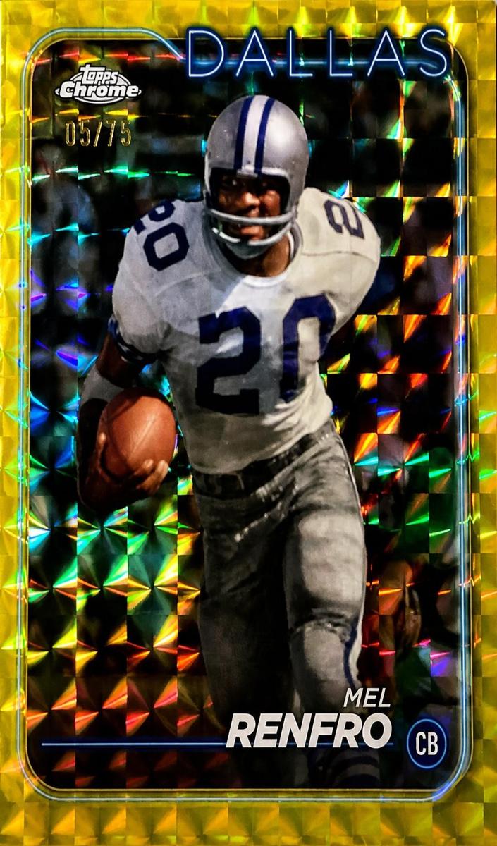 2024 Topps Chrome Football Yellow Geometric Refractor Mel Renfro #52