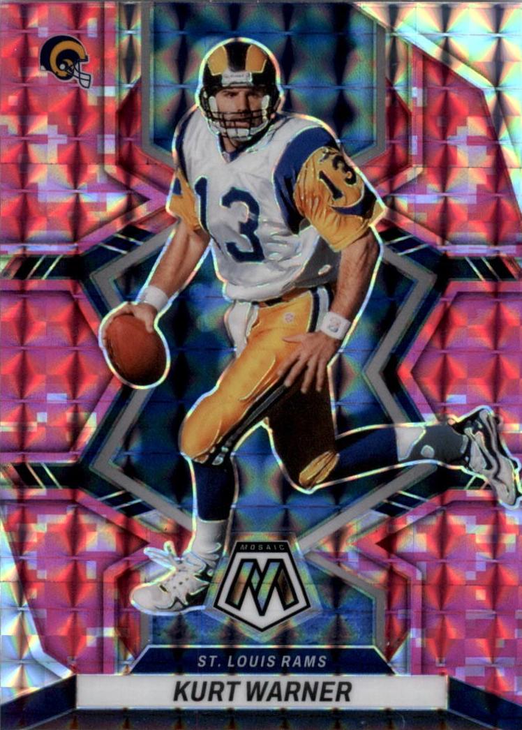 2022 Panini Mosaic Football Camo Pink Kurt Warner #245