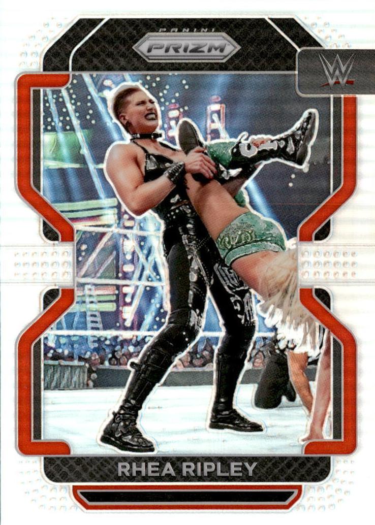 2022 Panini Prizm WWE Wrestling Silver Rhea Ripley #136 PSA 9
