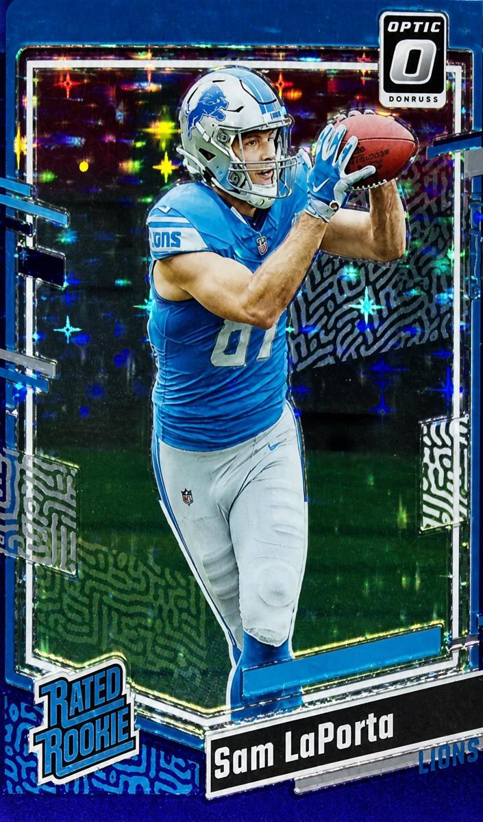 2023 Donruss Optic Football Purple Stars Sam LaPorta #237 PSA 9