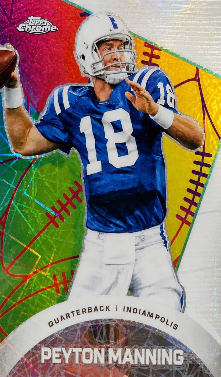 2023 Topps Composite Football Lazer Refractor Peyton Manning #CAE-7 PSA 9