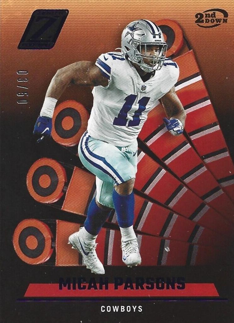 2022 Panini Zenith Football 2nd Down Micah Parsons #15 SGC 8.5