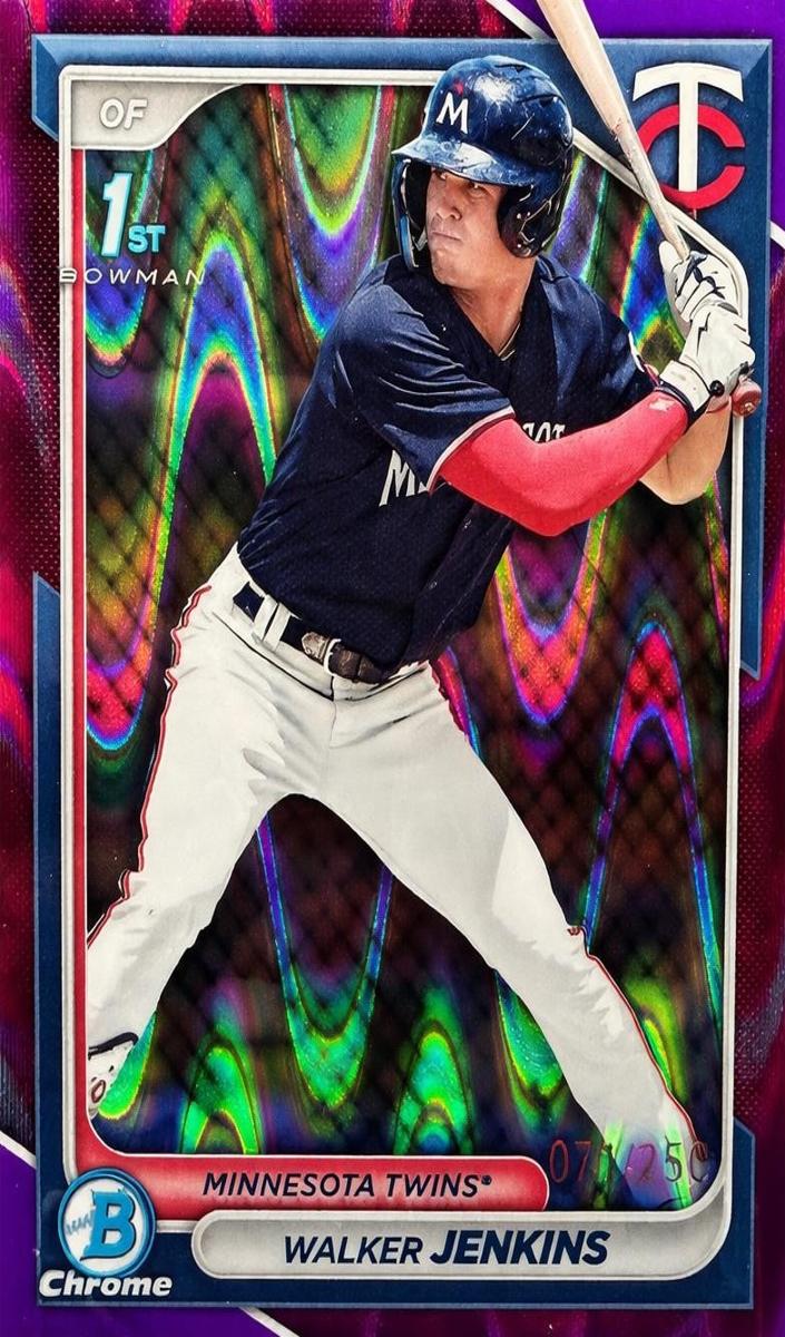 2024 Bowman Chrome Prospects Baseball Purple Walker Jenkins #BCP-43