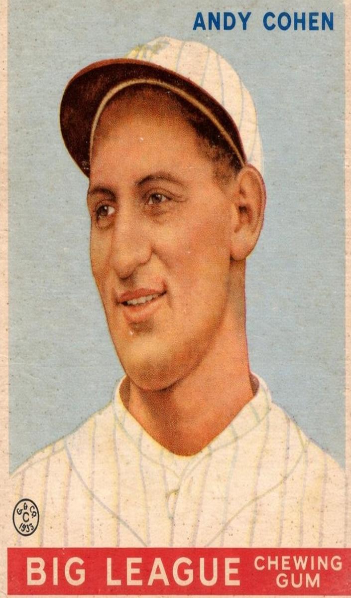 1933 R319 Goudey Baseball Andy Cohen #52 PSA 6