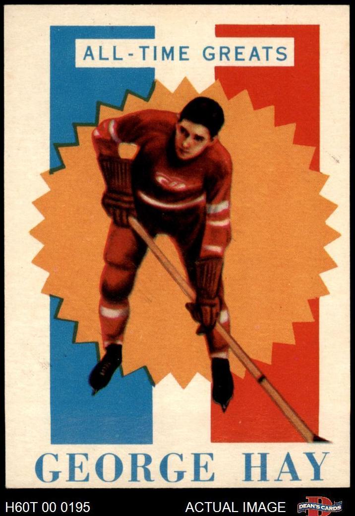 1960 Topps Hockey George Hay #15 PSA 8.5