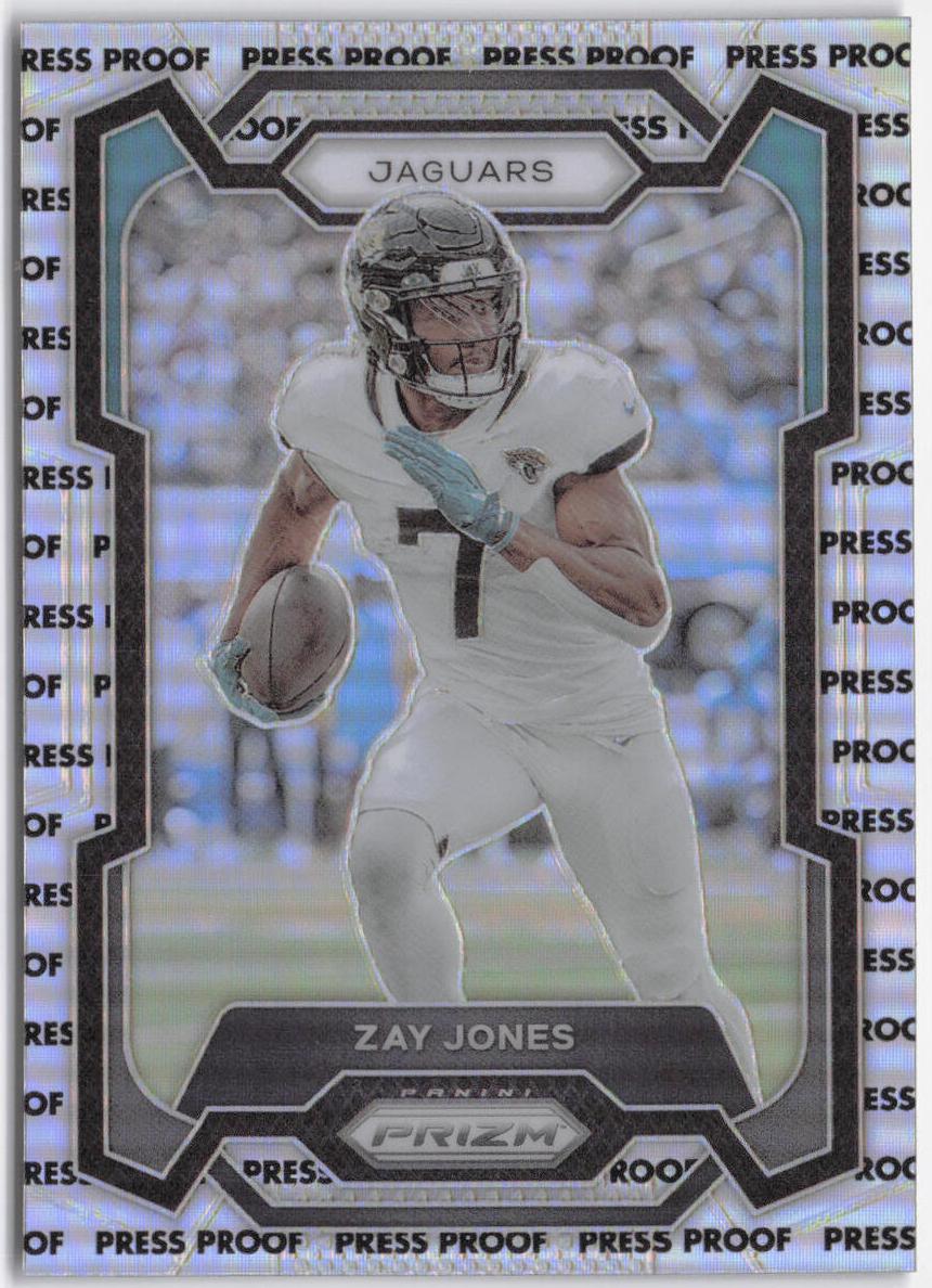 2023 Panini Prizm Football Press Proof Zay Jones #141