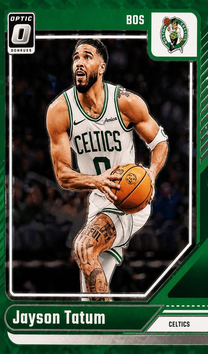 2024 Donruss Optic Basketball Green FOTL Jayson Tatum #70