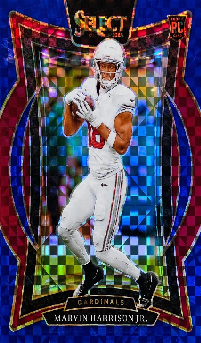2024 Panini Select Football Blue Marvin Harrison Jr. #28