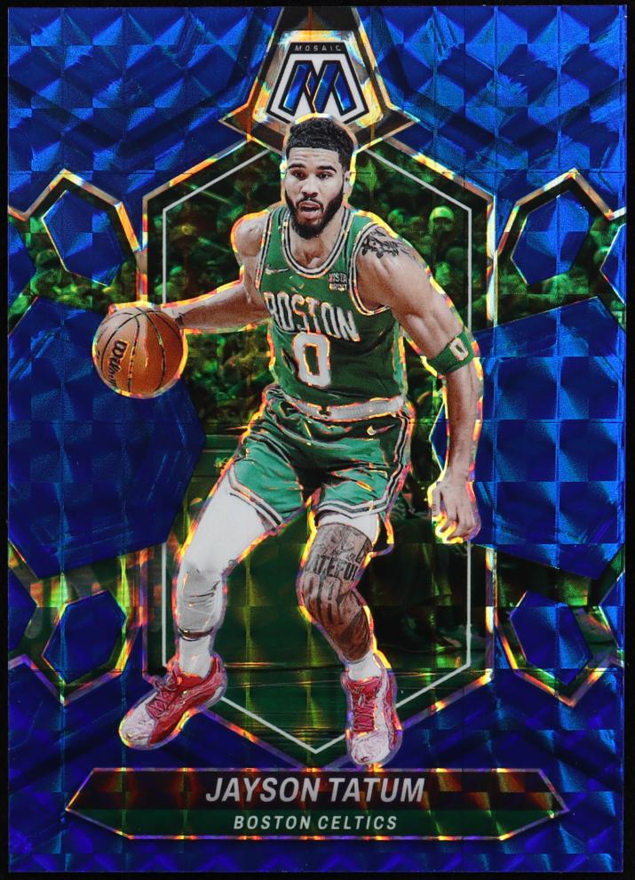 2023 Panini Mosaic Basketball Blue Jayson Tatum #147 PSA 10