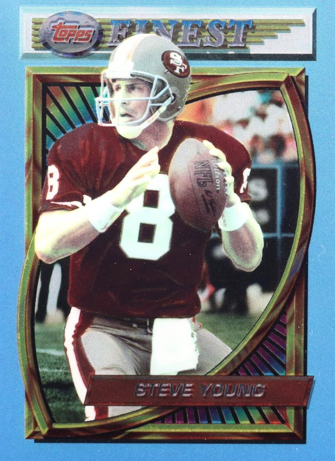 1994 Topps Finest Football Steve Young #77 PSA 9