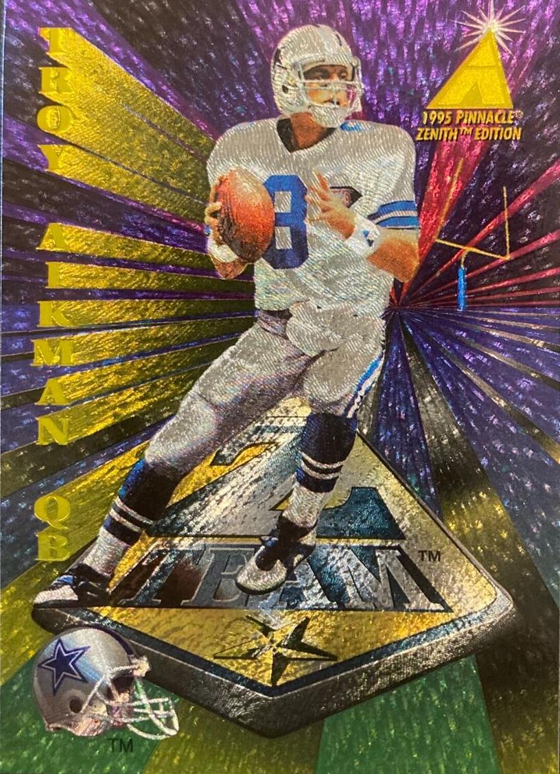 1995 Pinnacle Zenith Football Troy Aikman #ZT2