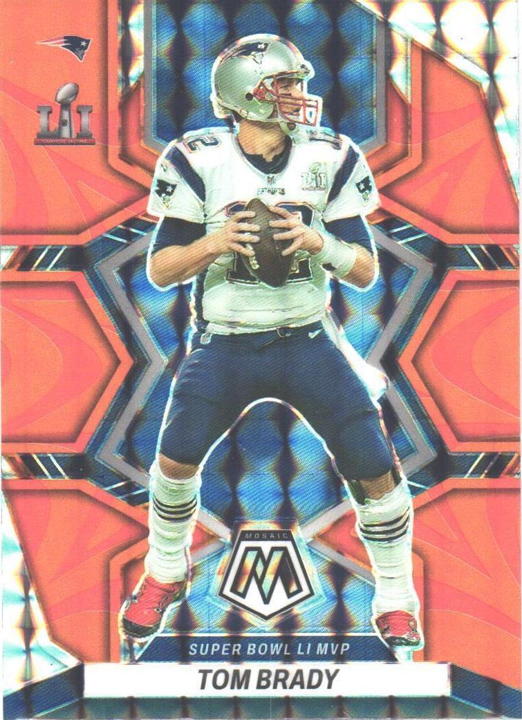 2022 Panini Mosaic Football Reactive Orange Tom Brady #292