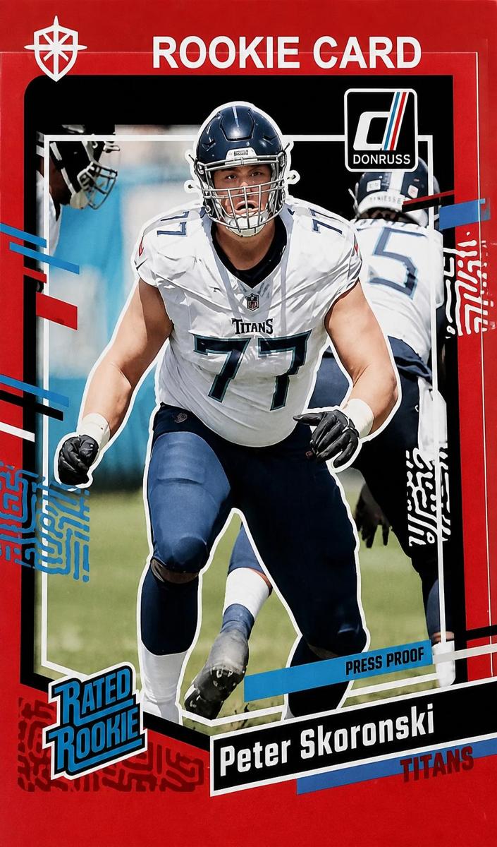 2023 Panini Donruss Football Press Proof Red Peter Skoronski #395