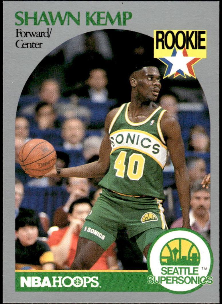 1990 Hoops Basketball Shawn Kemp #279 RAW Ungraded